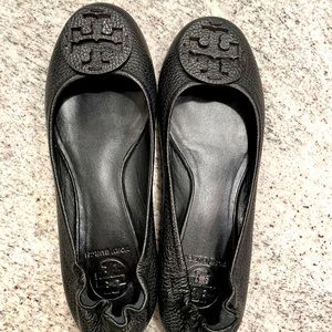 Tory Burch Minnie Travel Ballet Flat (Black)